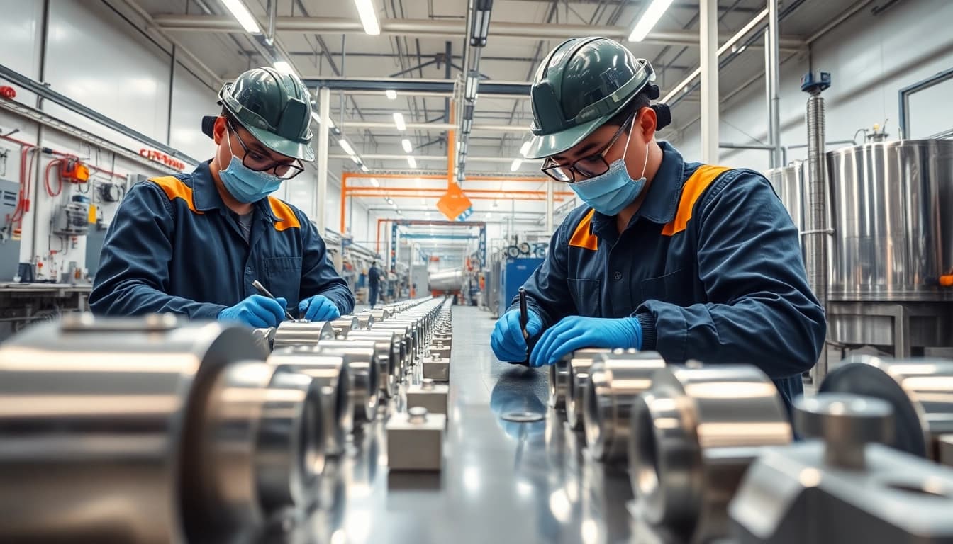 Zinc plating process in Malaysia showcasing professional metal plating facilities and modern equipment.