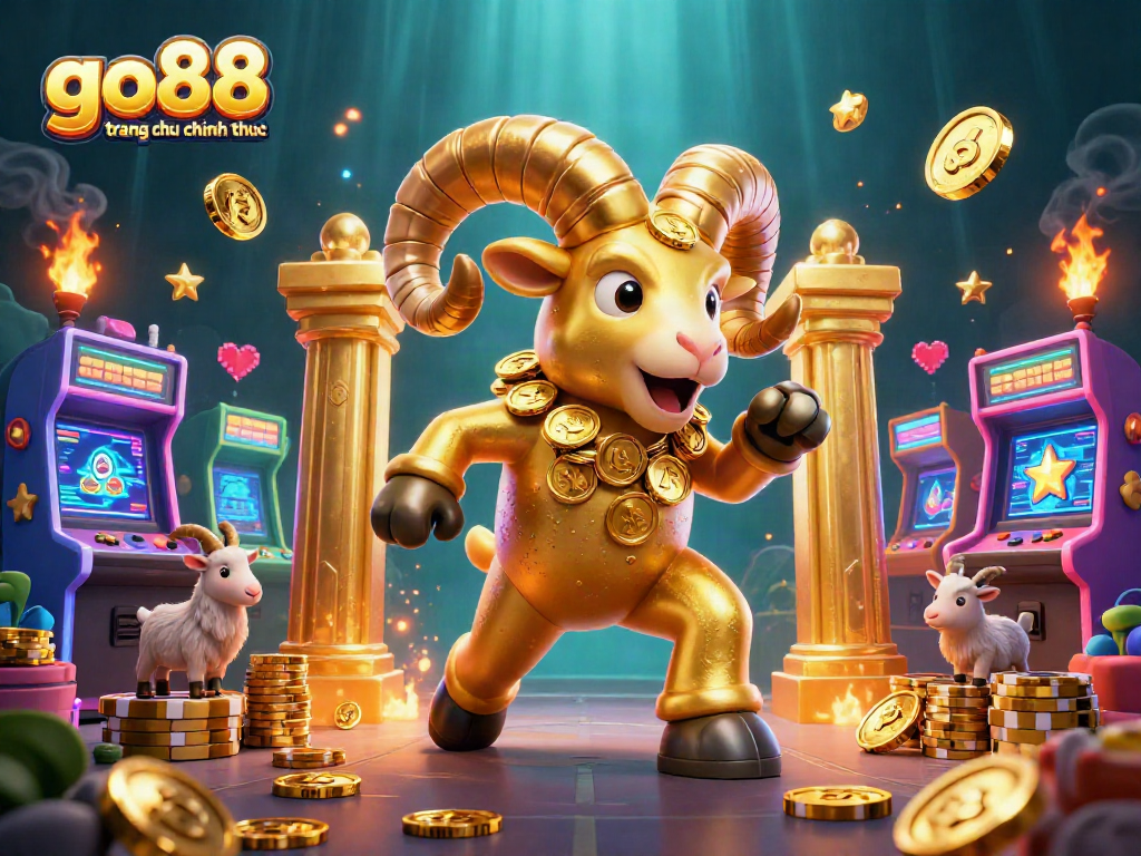 Experience the go88 trang chu chinh thuc adventure with vibrant casino elements and 3D characters in a dynamic scene.