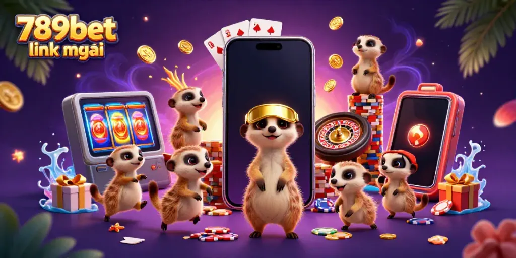 Experience exhilarating gaming action with 789bet link mới through this vibrant 3D casino illustration.