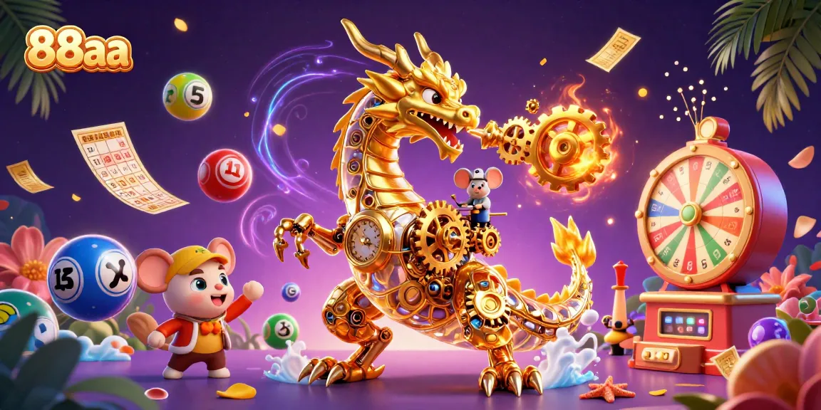 Win big with 88aa in this vibrant 3D casino scene filled with engaging game elements.